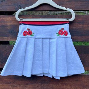 RARE Janie & Jack Red White Blue Pleated Tennis Skirt 3T